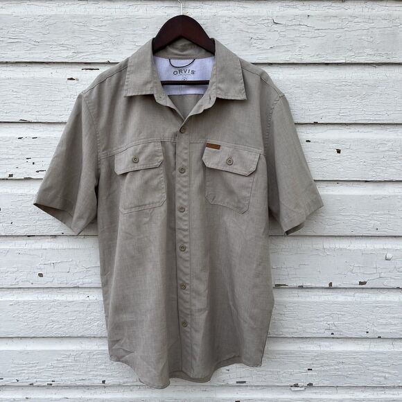 ORVIS Classic Collection Dusty Gray Buttoned Chambray Fishing Shirt- Men’s M - Picture 1 of 4